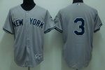 Baseball Jerseys new york yankees #3 ruth grey(2009 logo)
