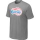 nba los angeles clippers big & tall primary logo L.grey T-Shirt