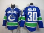 nhl vancouver canucks #30 miller blue jerseys