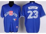 mlb toronto blue jays #23 morrow blue jerseys [cool base]