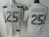 nike nfl seattle seahawks #25 sherman grey jerseys