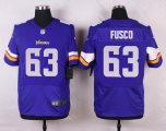 nike minnesota vikings #63 fusco purple elite jerseys