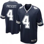 Men's Nike Dallas Cowboys #4 Dak Prescott Navy Blue Team Color Game NFL Jerseys