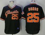 men mlb san francisco giants #25 barry bonds black cooperstown cool base stitched baseball jerseys