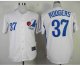 mlb montreal expos #37 rodgers m&n white jerseys