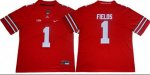NCAA Ohio State Buckeyes #1 Justin Fields Red Jersey