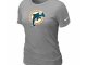 Women Miami Dolphins L.Grey T-Shirts
