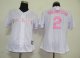 women Baseball Jerseys colorado rockies #2 tulowitzki white[pink
