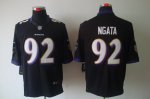 nike nfl baltimore ravens #92 ngata black jerseys [nike limited]