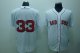 Baseball Jerseys boston red sox #33 varitek white(cool base)