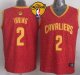 nba cleveland cavaliers #2 kyrie irving red crazy light the finals patch stitched jerseys