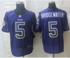 nike nfl minnesota vikings #5 bridgewater purple [Elite drift fa