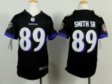 nike youth nfl baltimore ravens #89 smithsr black jerseys
