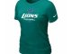 Women Detroit Lions Light Green T-Shirt