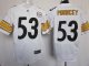 nike nfl pittsburgh steelers #53 pouncey elite white jerseys