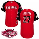 marlins #27 Giancarlo Stanton Red 2015 All-Star National League