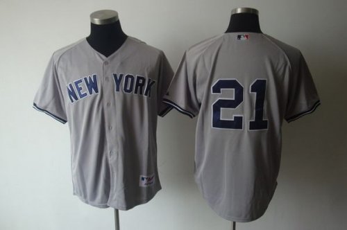 Baseball Jerseys new york yankees #21 o\'neill grey