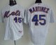 Baseball Jerseys new york mets #45 martinez white(blue stripe)[t