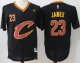 nba cleveland cavaliers #23 lebron james black short sleeve c stitched jerseys