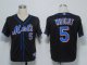 Baseball Jerseys new york mets #5 wright black(cool base)