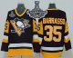 Mitchell&Ness Men Pittsburgh Penguins #35 Tom Barrasso Black 2017 Stanley Cup Finals Champions Stitched NHL Jersey