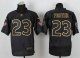 nike nfl houston texans #23 foster black [Elite gold lettering f