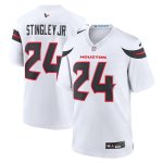 2024 New Houston Texans #24 Derek Stingley Jr. White Alternate Stitched Game Jersey