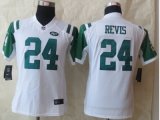 Women Nike New York Jets #24 Darrelle Revis white jerseys