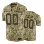 Indianapolis Colts #00 2018 Salute to Service Custom Jersey Camo -Nike Limited