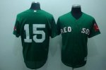 Baseball Jerseys boston red sox #15 pedroia green(cool base)