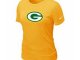 Women Green Bay Packers Yellow T-Shirts