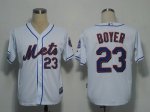 Baseball Jerseys new york mets #23 boyer white(cool base)