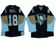nhl pittsburgh penguins #18 heal black jerseys [new]