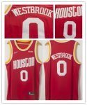 Men's Houston Rockets #0 Russell Westbrook 2019 Stitched Basketball Throwback Jersey