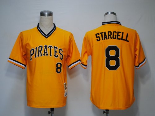 MLB Jerseys Pittsburgh Pirates 8 Stargell yellow M&N