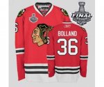 nhl chicago blackhawks #36 bolland red [2013 stanley cup]