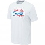 nba los angeles clippers big & tall primary logo white T-Shirt