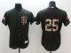 mlb san francisco giants #25 barry bonds green salute to service flexbase authentic collection jerseys