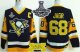 Men Pittsburgh Penguins #68 Jaromir Jagr Black CCM Throwback Autographed 2017 Stanley Cup Finals Champions Stitched NHL Jersey
