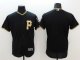 mlb pittsburgh pirates blank majestic black flexbase authentic collection jerseys