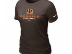 Women Cincinnati Bengals Brown T-Shirt