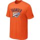 nba oklahoma city thunder big & tall primary logo orange T-Shirt