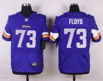 nike minnesota vikings #73 floyd purple elite jerseys