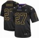 nike nfl baltimore ravens #27 ray rice black [Elite Lights Out A