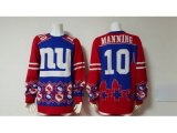 Nike New York Giants #10 Eli Manning blue Ugly Sweater