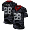 Men Oakland Raiders #28 Josh Jacobs Camo 2020 Limited Jersey