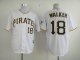 mlb pittsburgh pirates #18 walker white jerseys