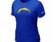 Women San Diego Charger Blue T-Shirts