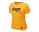 Women Houston Astros Yellow Nike Short Sleeve Practice T-Shirt