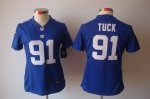 nike women nfl new york giants #91 tuck blue jerseys [nike limit